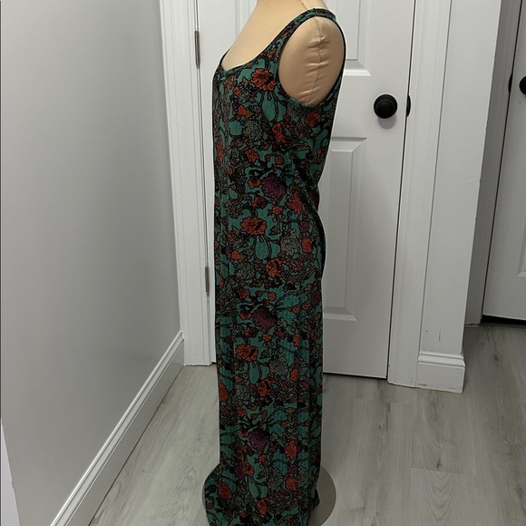 Peruvian Connection Pima Cotton Printed Tank  Maxi Dress - Picture 4 of 8